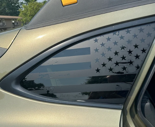 Distressed American Flag Decal – Compatible with Outback Models (2010–2025)