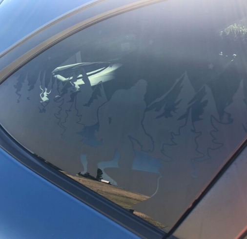 Sasquatch Forest Vinyl Decal – Compatible with Outback Models (2010–2025)