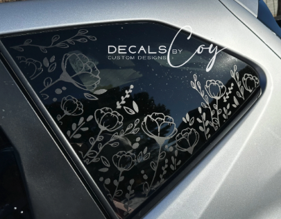 Poppy Flower – Fits Forester Quarter Window (2009–2026)