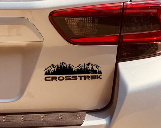 Bear Mountain & Trees Vinyl Decal – Waterproof Sticker for Cars, Trucks & SUVs