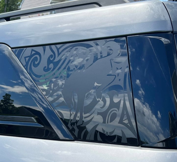 Custom Tribal Quarter Window Decal – Compatible with Ford Bronco Sport (2021–2027)