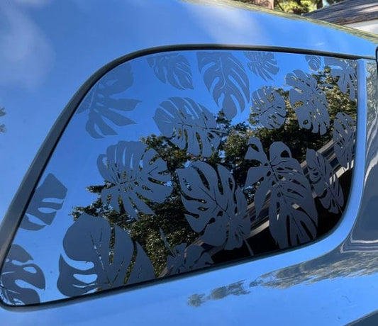 Tropical Leaf Quarter Window Decal – Compatible with Dodge Durango (2011–2026)