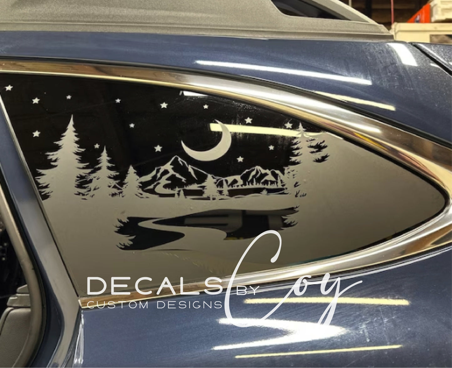 Starry Night Quarter Window Decal – Compatible with Subaru Outback (2010–2027)