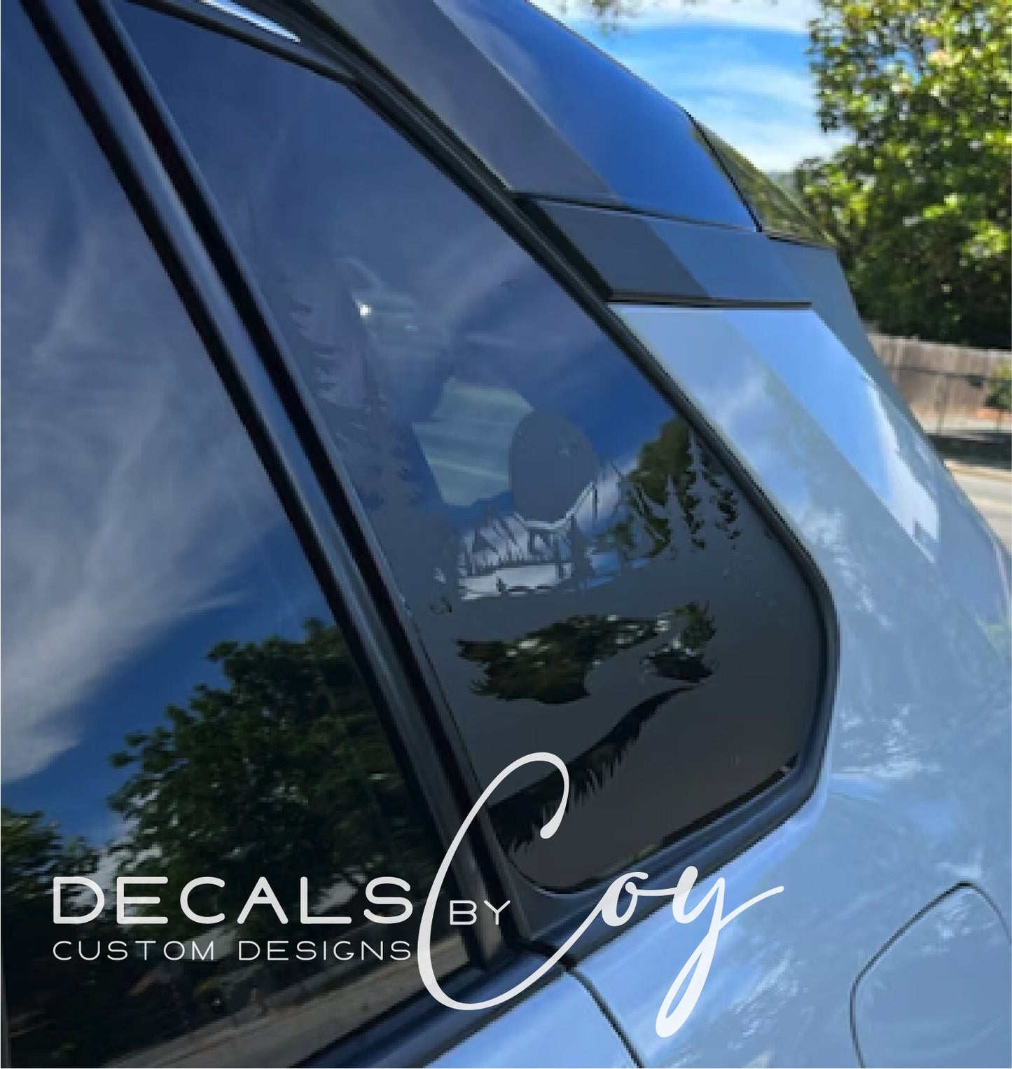 Lake Sunrise Quarter Window Decal Compatible with Toyota RAV4 2009–2027