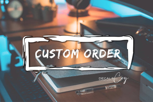 Custom Quarter Window Decal – Personalized for Any Vehicle | Made-to-Order Vinyl Decal