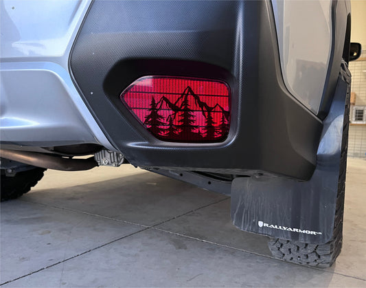 Mountain Trees Taillight Reflector Decal – Compatible with Subaru Crosstrek (2018–2023)