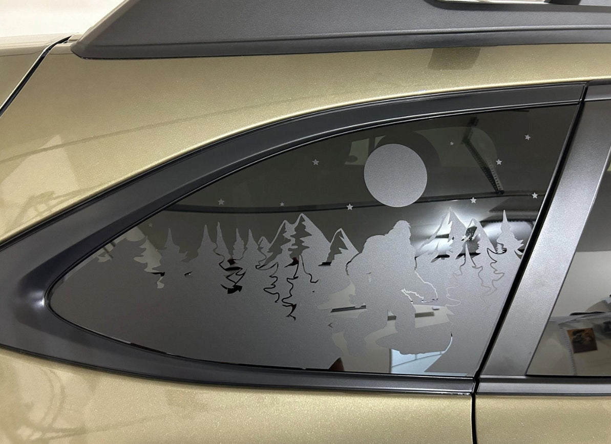 Sasquatch Quarter Window Decal – Compatible with Subaru Outback (2010–2027)