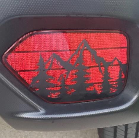 Mountain Trees Taillight Reflector Decal – Compatible with Subaru Crosstrek (2018–2023)