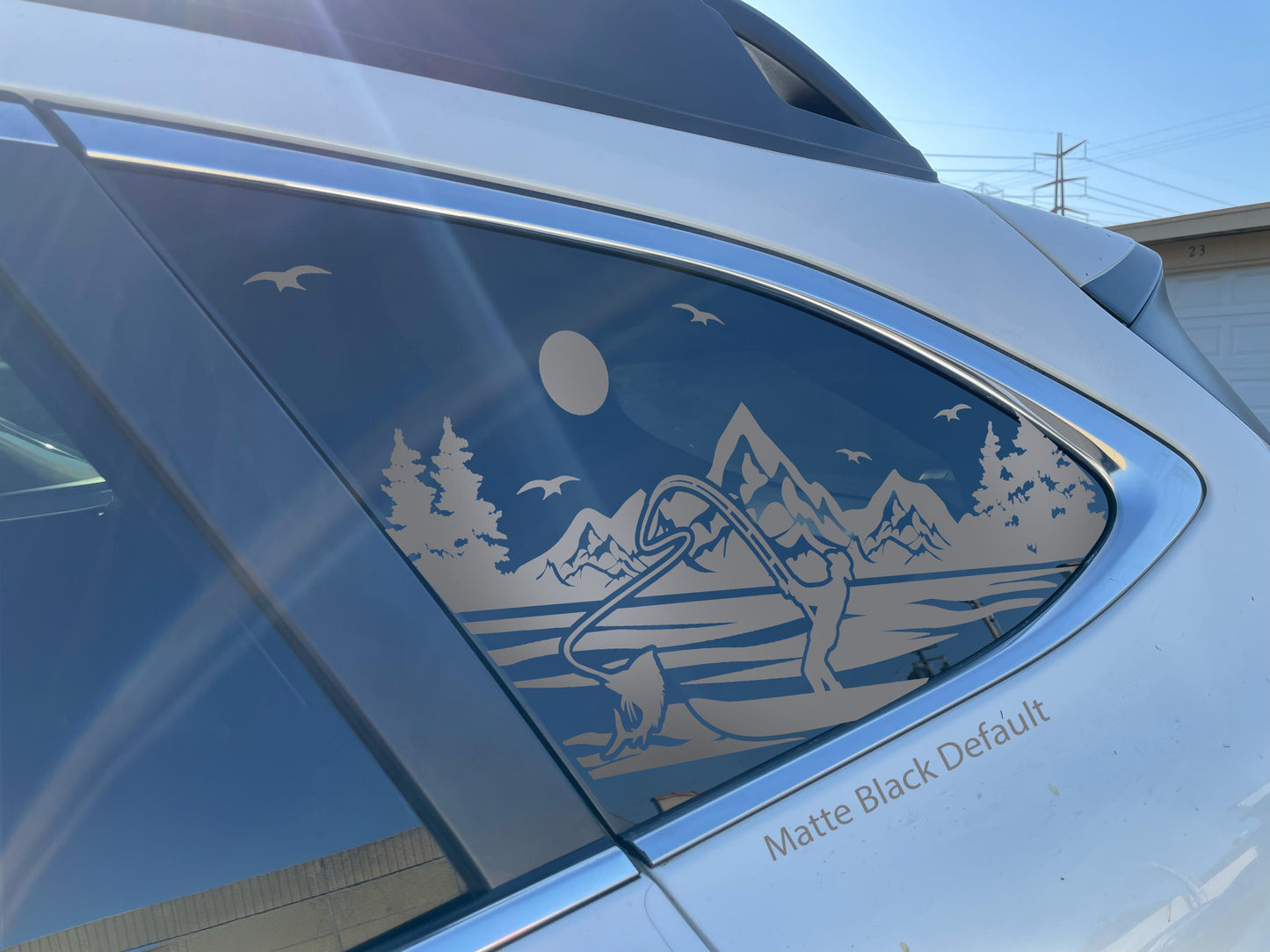 Fishing Outdoor Adventure Quarter Window Decal – Compatible with Subaru Outback (2010–2027)