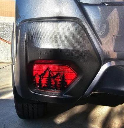 Mountain Trees Taillight Reflector Decal – Compatible with Subaru Crosstrek (2018–2023)