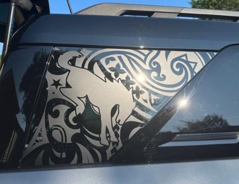 Custom Tribal Quarter Window Decal – Compatible with Ford Bronco Sport (2021–2027)