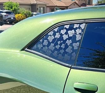 Ivy Leaf Quarter Window Decal Compatible with Dodge Charger 2008–2024