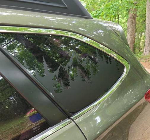 Mountain Trees Quarter Window Decal – Compatible with Subaru Outback (2010–2027)
