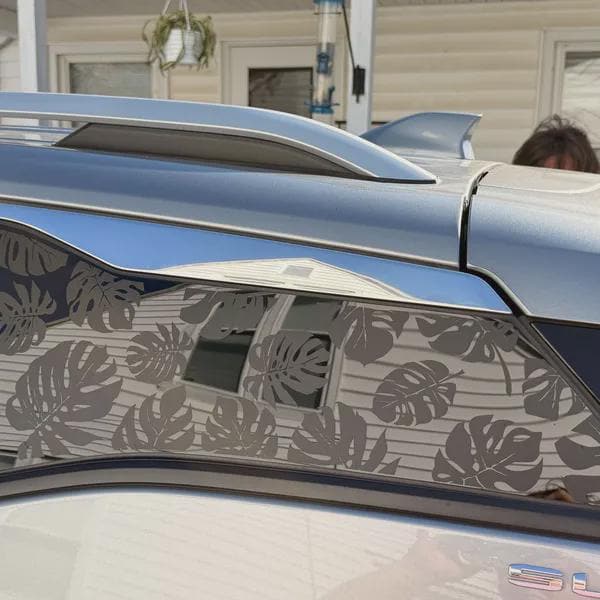 Monstera Leaf Rear Quarter Window Decal Compatible with GMC Terrain 2018–2024