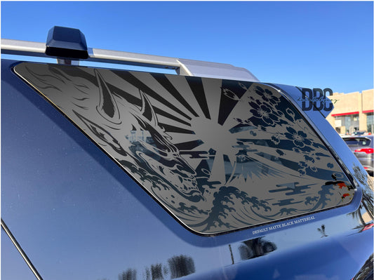 Oni Wave Quarter Window Decal – Compatible with Toyota 4Runner (2010–2027)
