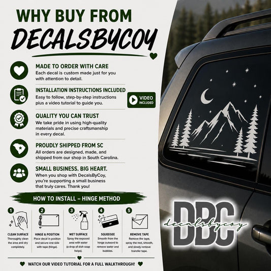 Ivy Leaf Quarter Window Decal Compatible with Dodge Charger 2008–2024