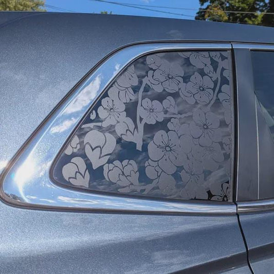 Cherry Blossom Quarter Window Decal – Compatible with Honda CR-V (2012–2026)