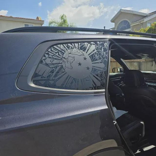 Filipino Flag Quarter Window Decal – Compatible with Kia Telluride (2020–2025)