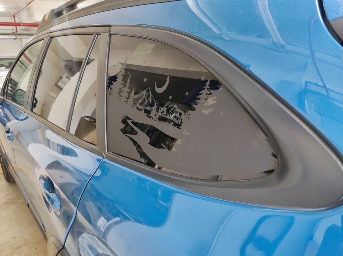 Starry Night Quarter Window Decal – Compatible with Subaru Outback (2010–2027)