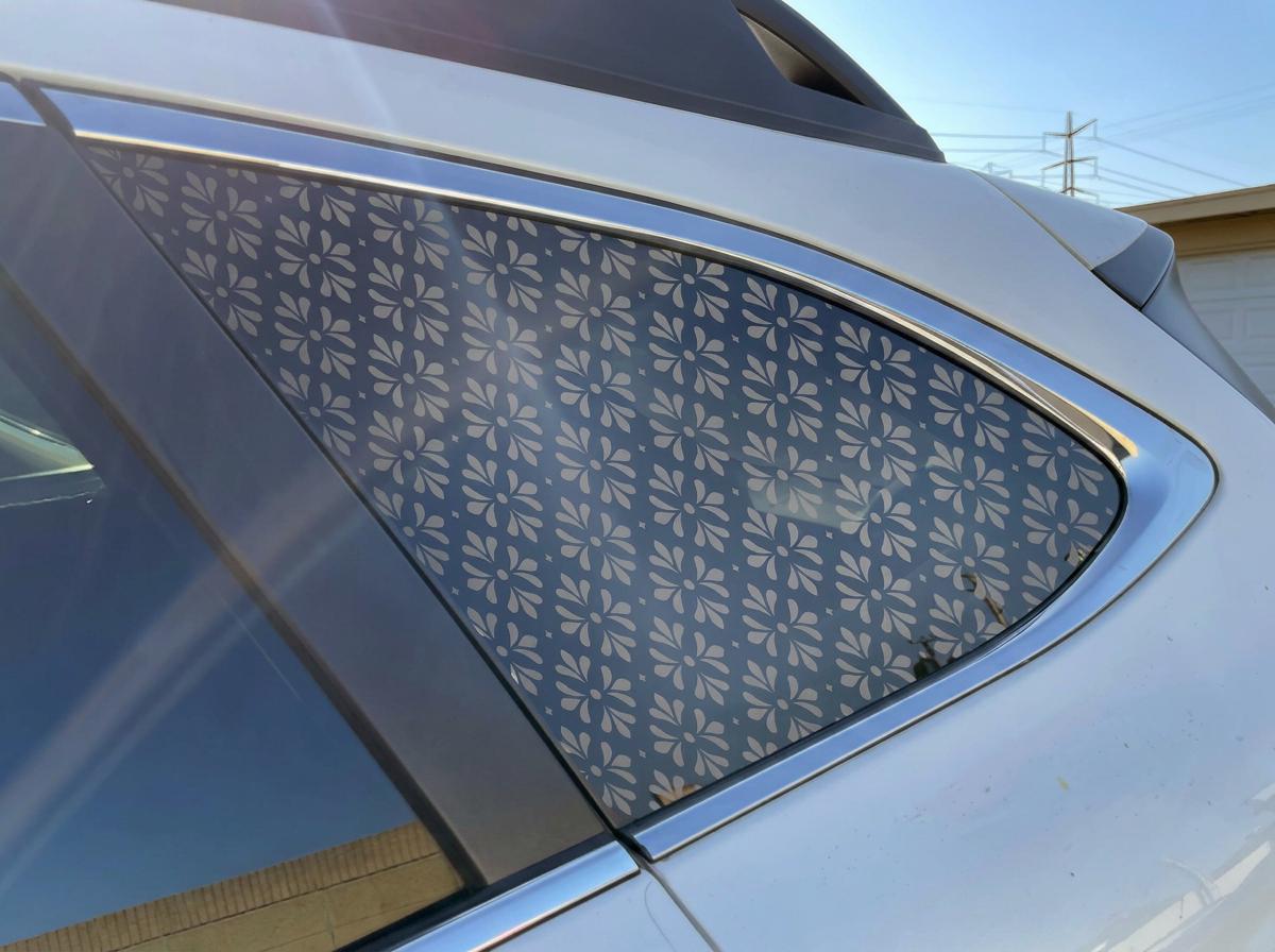 Geometric Floral Quarter Window Decal – Compatible with Subaru Outback (2010–2027)