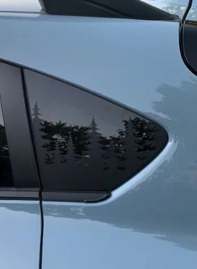 Pine Tree Quarter Window Decal – Compatible with Subaru Crosstrek (2012–2027)