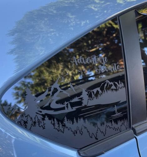 Paddle Girl Quarter Window Decal – Compatible with Subaru Crosstrek (2012–2027)