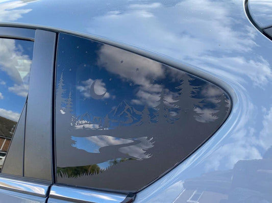 Starry Night Quarter Window Decal – Compatible with Subaru Crosstrek (2012–2027)