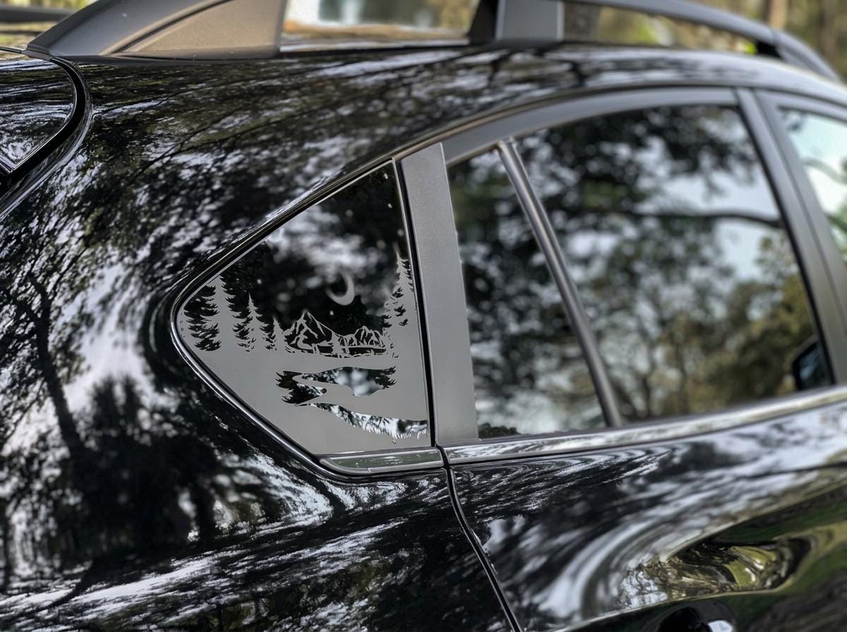 Starry Night Quarter Window Decal – Compatible with Subaru Crosstrek (2012–2027)