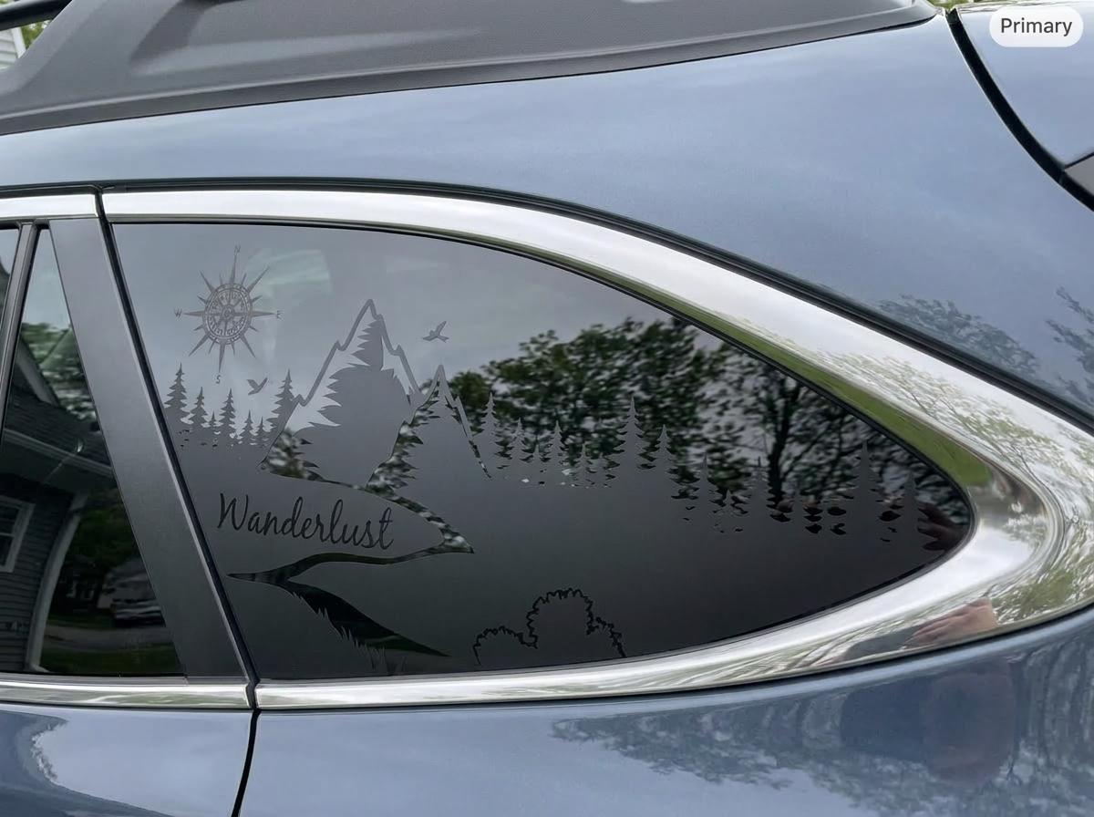 Wanderlust Quarter Window Decal Compatible with Subaru Outback 2010–2027