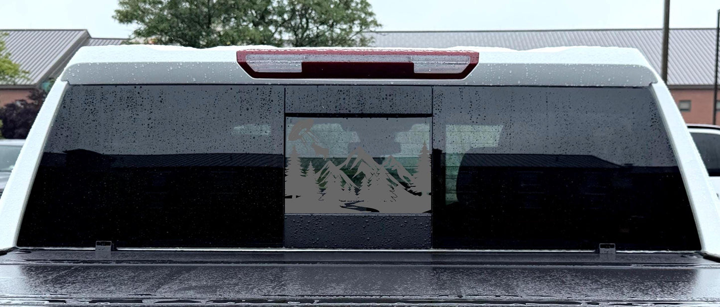 UFO Cow Rear Sliding Window Decal – Universal Truck Fit