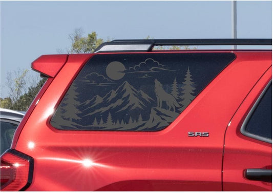 Wolf Mountain Quarter Window Decal – Compatible with Toyota 4Runner (2010–2027)