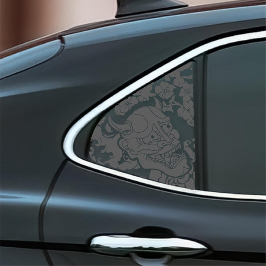 Oni Mask Quarter Window Decal – Compatible with Toyota Camry (2018–2024)