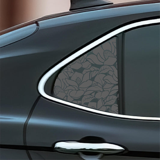 Magnolia Floral Quarter Window Decal – Compatible with Toyota Camry (2018–2024)