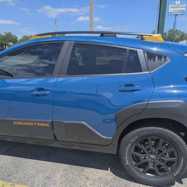 Custom Mountain Trees Quarter Window Decal Compatible with Subaru Crosstrek 2012–2027