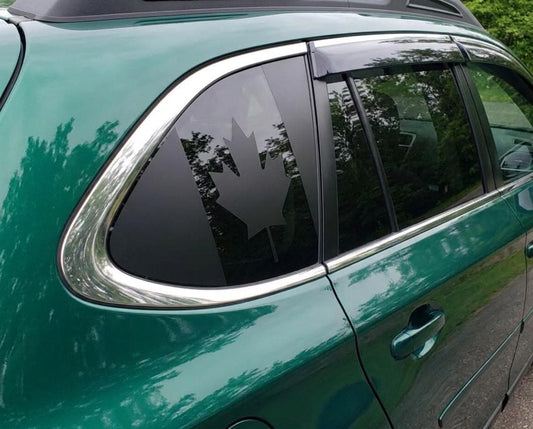 Canadian Maple Leaf Quarter Window Decal – Compatible with Subaru Outback (2010–2027)