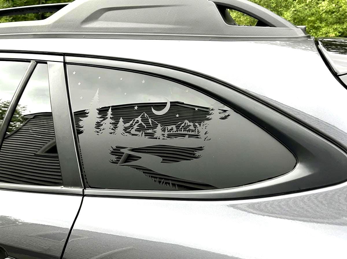 Starry Night Quarter Window Decal – Compatible with Subaru Outback (2010–2027)