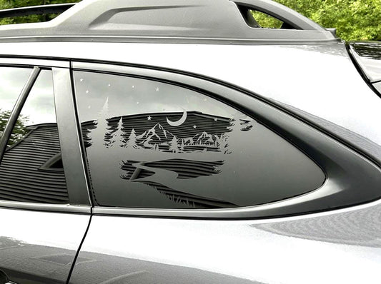 Starry Night Quarter Window Decal – Compatible with Subaru Outback (2010–2027)