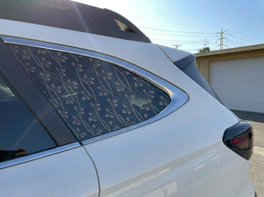 Flower Vine Quarter Window Decal – Compatible with Subaru Outback (2010–2027)
