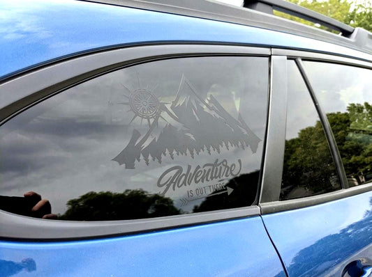 Adventure Is Out There Quarter Window Decal – Compatible with Subaru Outback (2010–2027)