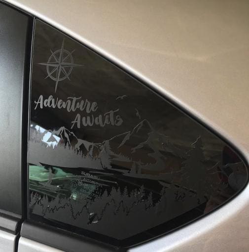 Paddle Girl Quarter Window Decal – Compatible with Subaru Crosstrek (2012–2027)