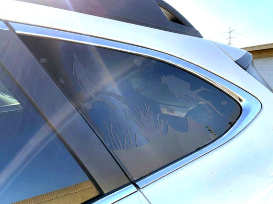 Scuba Diving Quarter Window Decal Compatible with Subaru Outback 2010–2027