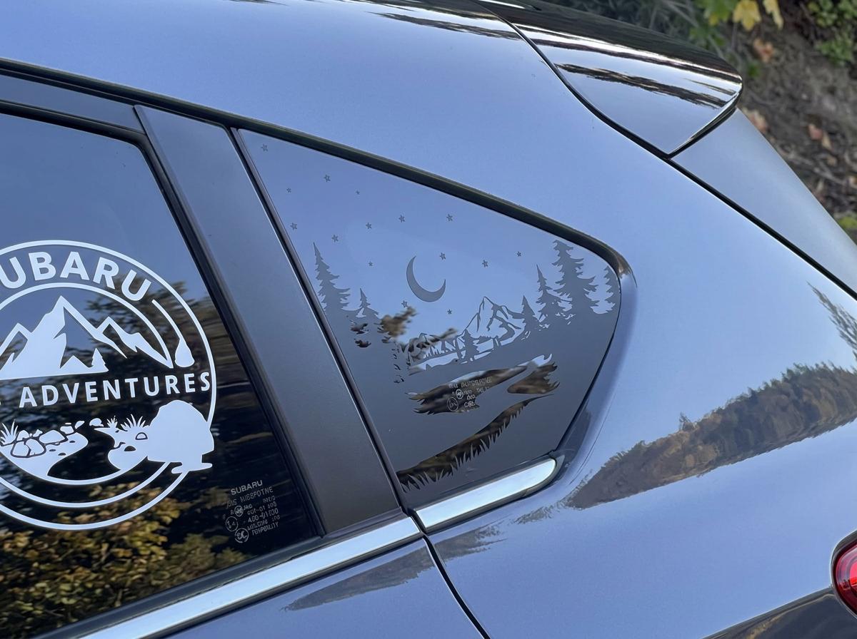 Starry Night Quarter Window Decal – Compatible with Subaru Crosstrek (2012–2027)