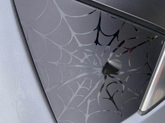 Spider Web Quarter Window Decal Compatible with Subaru Crosstrek 2012–2027