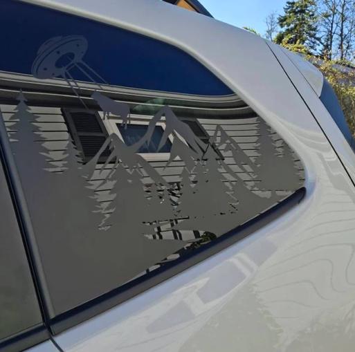 UFO Cow Quarter Window Decal Compatible with Subaru Forester 2009–2027