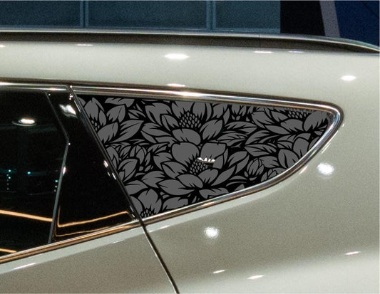 Daisy Flower Quarter Window Decal – Compatible with Hyundai Santa Fe Sport (2014–2018)