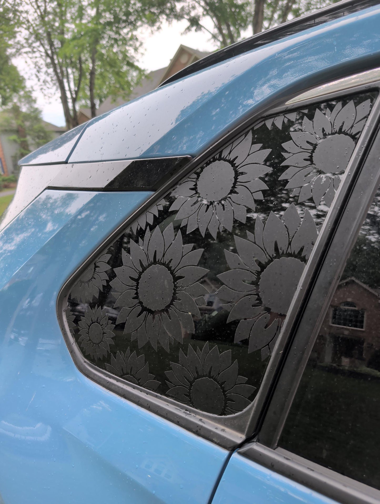 Sunflower Quarter Window Decal – Compatible with Toyota RAV4 (2006–2027)