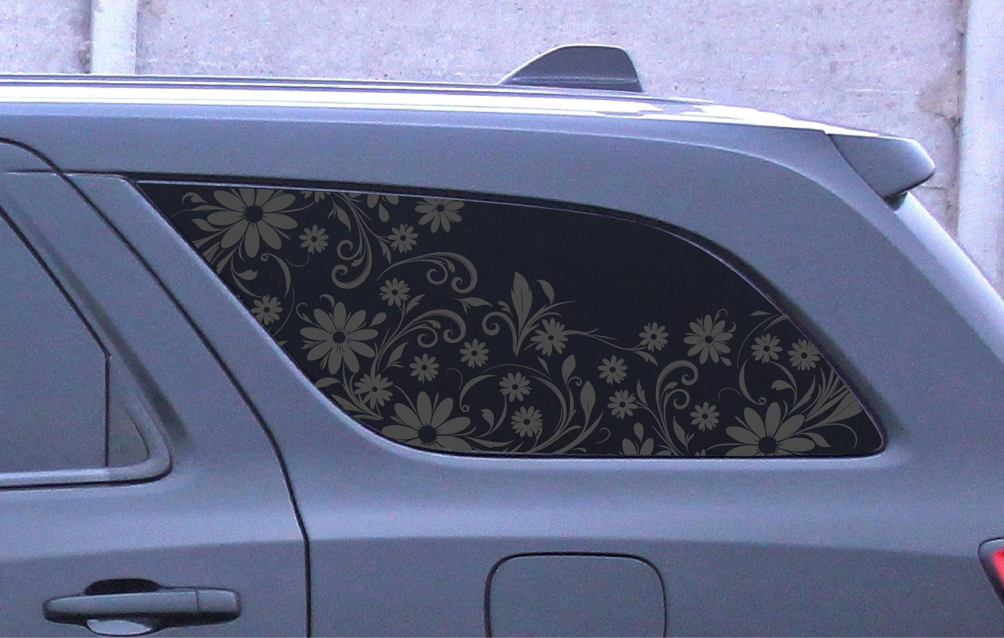Daisy Floral Quarter Window Decal – Compatible with Dodge Durango (2011–2026)