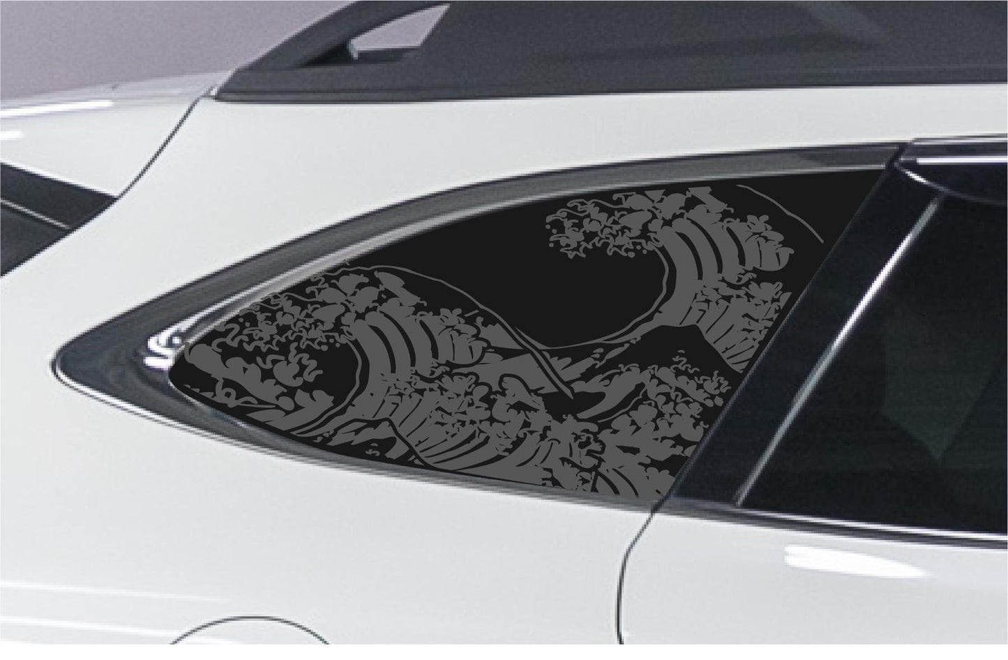 Great Wave Quarter Window Decal – Compatible with Subaru Outback (2010–2027)