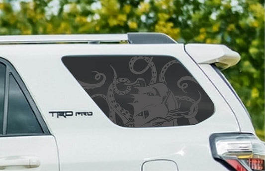 Kraken Ship Quarter Window Decal – Compatible with Toyota 4Runner (2010–2027)